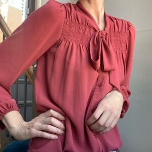 Vintage Blouse with Bow Detail
